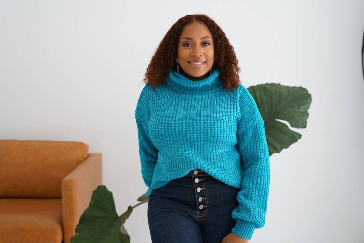 Light Teal Luxe Chenille Cozy Turtleneck Sweater