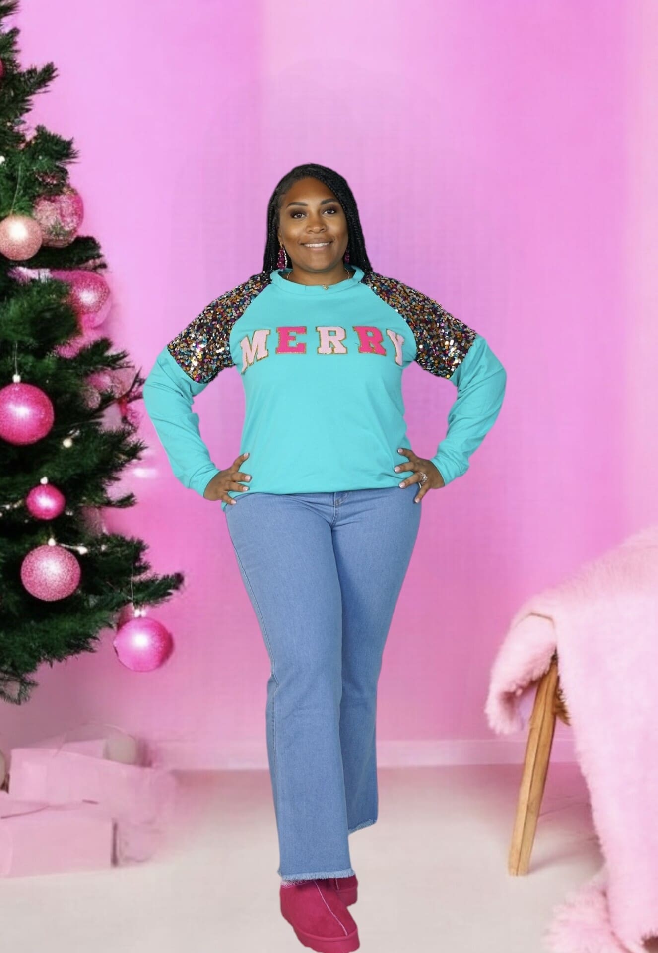 Merry Vibes Sweatshirt - Image 3